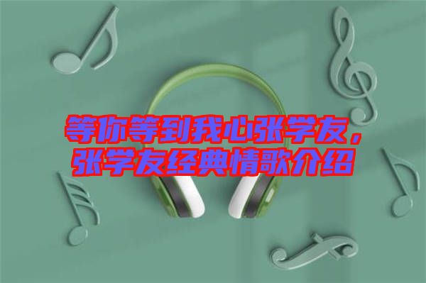 等你等到我心張學友,張學友經典情歌介紹