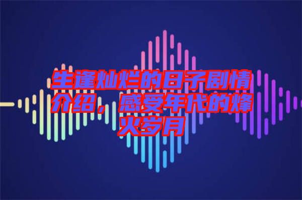 生逢燦爛的日子劇情介紹，感受年代的烽火歲月