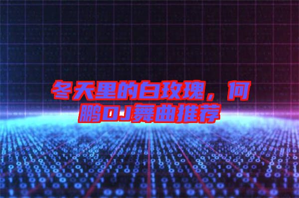 冬天里的白玫瑰，何鵬DJ舞曲推薦