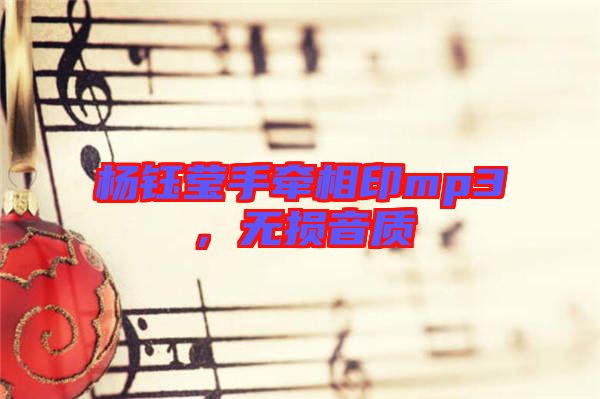 楊鈺瑩手牽相印mp3,無損音質