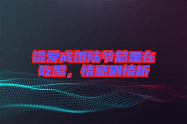 錯愛成婚陸爺總是在吃醋，情感劇情析