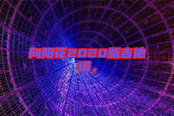 向陽花2020版吉他譜,