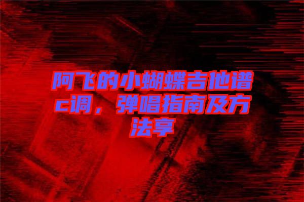 阿飛的小蝴蝶吉他譜c調(diào)，彈唱指南及方法享
