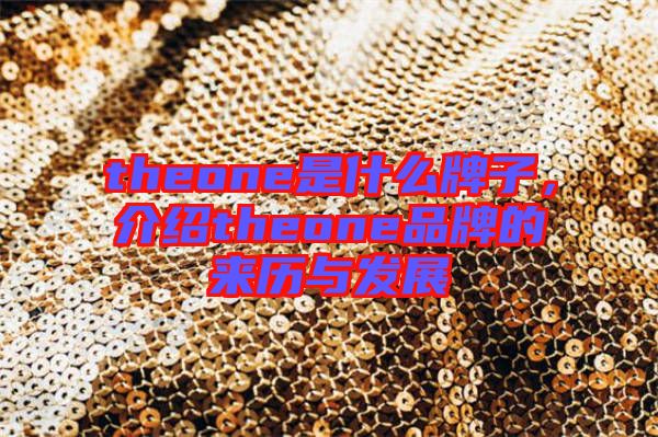 theone是什么牌子,介紹theone品牌的來(lái)歷與發(fā)展
