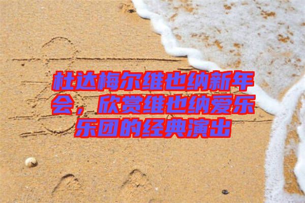 杜達梅爾維也納新年會，欣賞維也納愛樂樂團的經典演出
