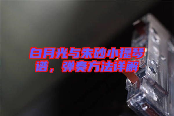 白月光與朱砂小提琴譜，彈奏方法詳解