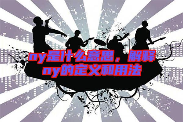 ny是什么意思，解釋ny的定義和用法