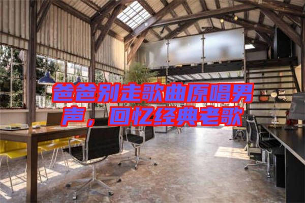 爸爸別走歌曲原唱男聲，回憶經(jīng)典老歌