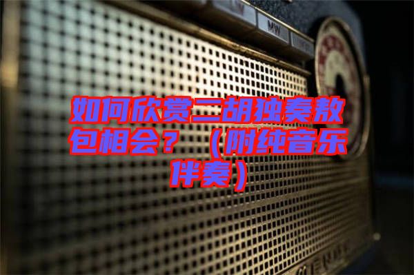如何欣賞二胡獨奏敖包相會？（附純音樂伴奏）