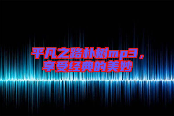 平凡之路樸樹mp3，享受經(jīng)典的美妙