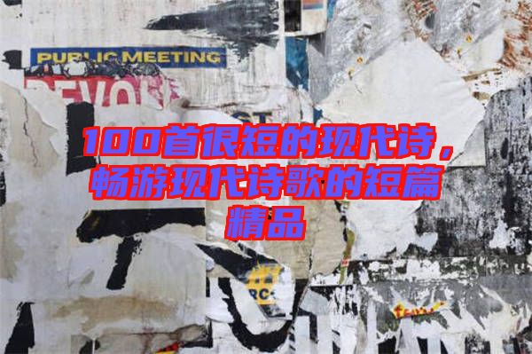 100首很短的現(xiàn)代詩(shī)，暢游現(xiàn)代詩(shī)歌的短篇精品