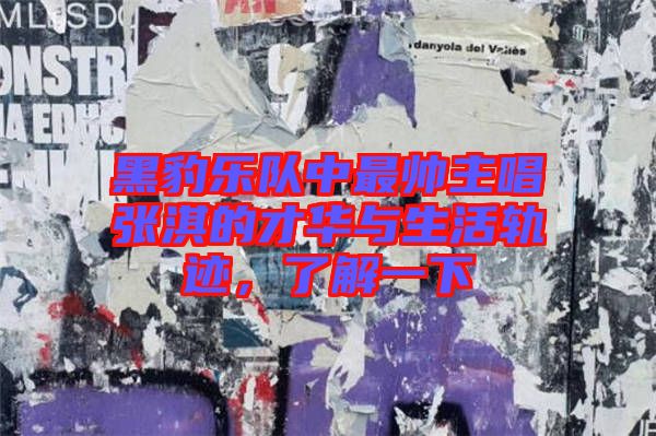 黑豹樂隊(duì)中最帥主唱張淇的才華與生活軌跡，了解一下